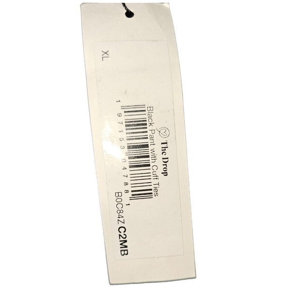 Parachute Black Pant with Cuff Ties XL Wedding Festival Harlem Wideleg 16 PLUS - Picture 7 of 13